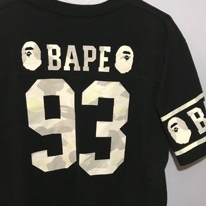 bape camo glow in dark tee size Large